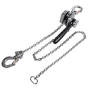 Mini Chain Lever Hoist Come Along - Small and Lightweight 1/2 Ton 1100lbs Capacity 10ft Lift Chain Hoist