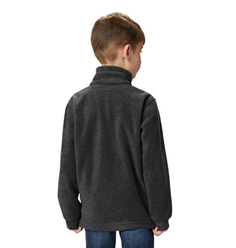 Columbia Youth Boys Steens Mt II Fleece, Charcoal Heather, Large