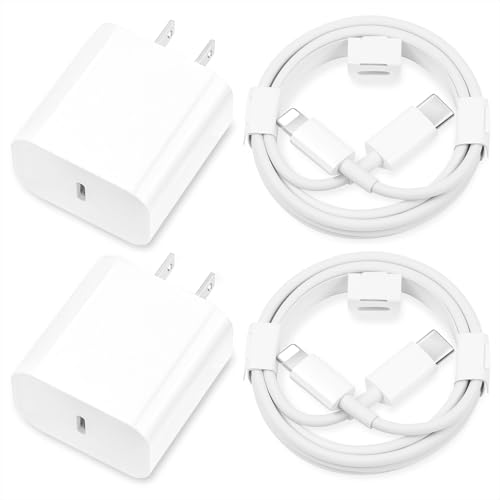 i.Phone Charger Fast Charging,[MFi Certified] 2Pack 20W Type C Fast Charger Block with 6FT USB C Charger Cable Compatible for i.Phone 14/13/12/11 Pro Max/11/Xs Max/XR/X,i.Pad,AirPods Pro