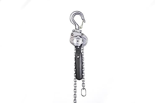 Mini Chain Lever Hoist Come Along - Small and Lightweight 1/2 Ton 1100lbs Capacity 10ft Lift Chain Hoist