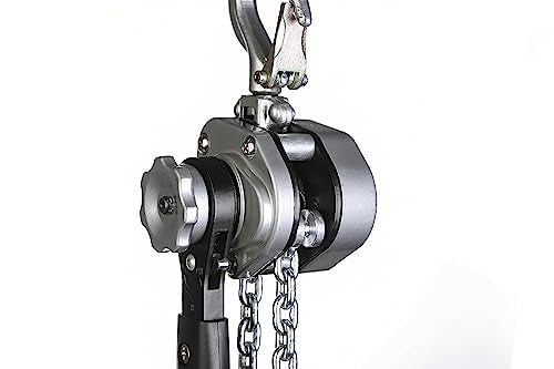 Mini Chain Lever Hoist Come Along - Small and Lightweight 1/2 Ton 1100lbs Capacity 10ft Lift Chain Hoist