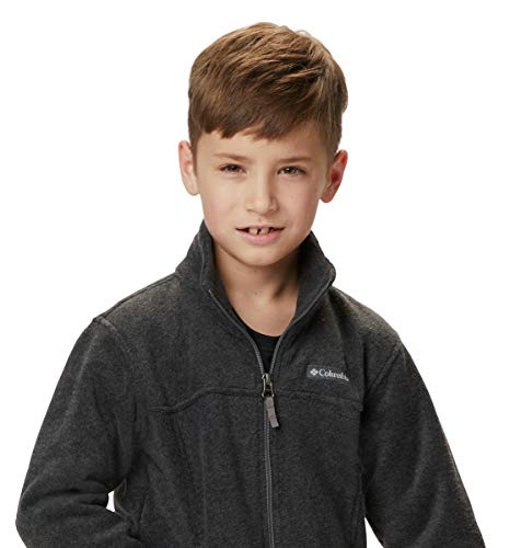 Columbia Youth Boys Steens Mt II Fleece, Charcoal Heather, Large