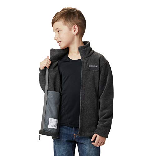 Columbia Youth Boys Steens Mt II Fleece, Charcoal Heather, Large