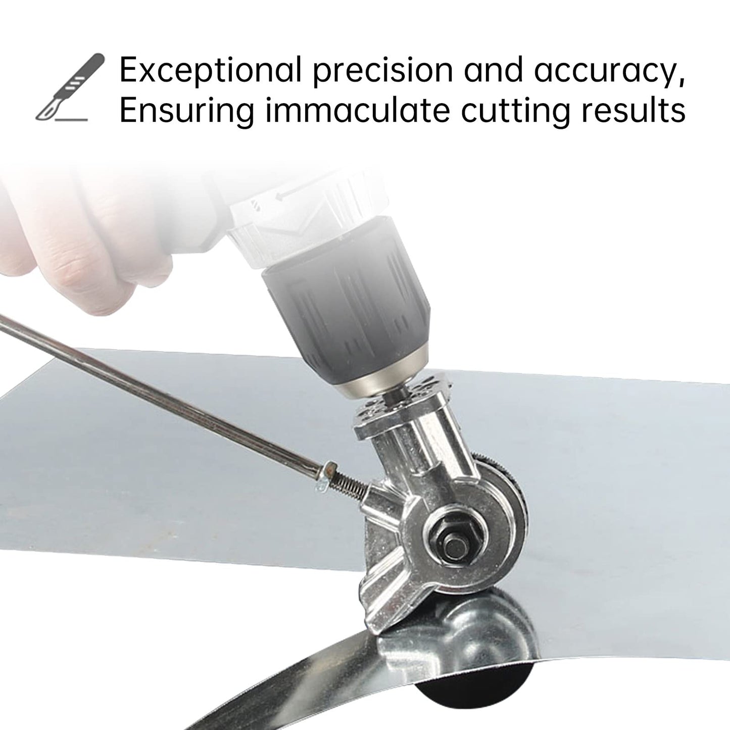 AFISEL Metal Nibbler Drill Attachment - Electric Drill Shears Attachment Cutter Nibbler,Sheet Metal Cutter Tool Adapter Is Fit For Cutting Various Metals Materials Such As Aluminum, Iron.