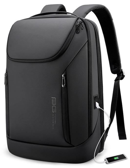 BANGE Business Smart Backpack Waterproof fit 15.6 Inch Laptop Backpack with USB Charging Port,Travel Durable Backpack